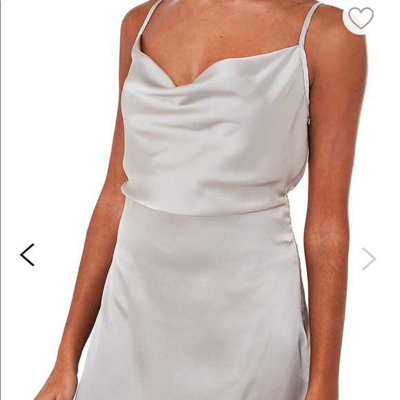 Cowl Neck Satin Dress - Picture 3 of 3